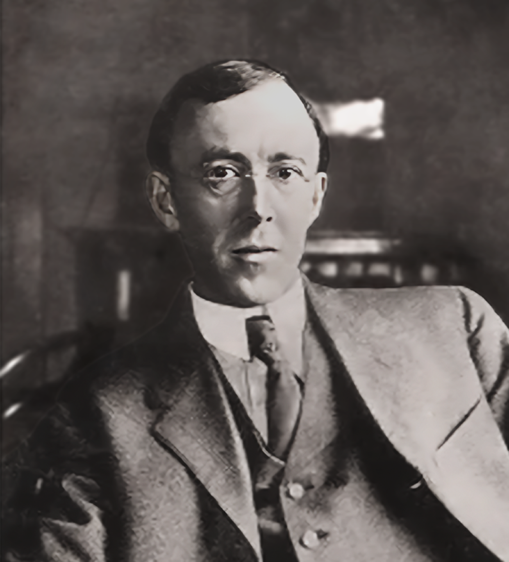 old photo of man in glasses