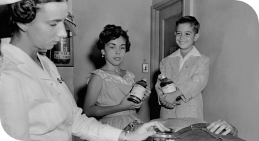 People participating in a blood donation event